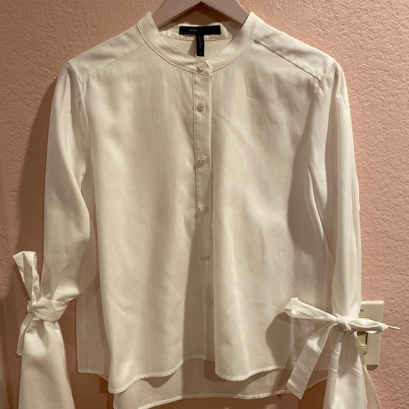 BCBGMaxazria Bell Sleeve Button Up - Picture 3 of 6